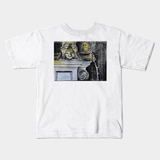 Watercolor Sketch - The Fountain of Place du Grand-Mézel, Genève. 2014 Kids T-Shirt